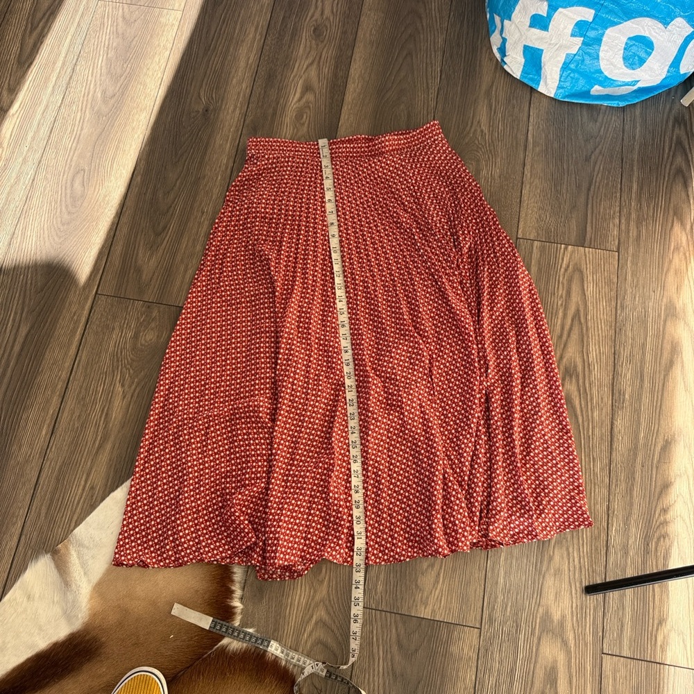 Max Studio Red And White Patterned Maxi Skirt - image 6